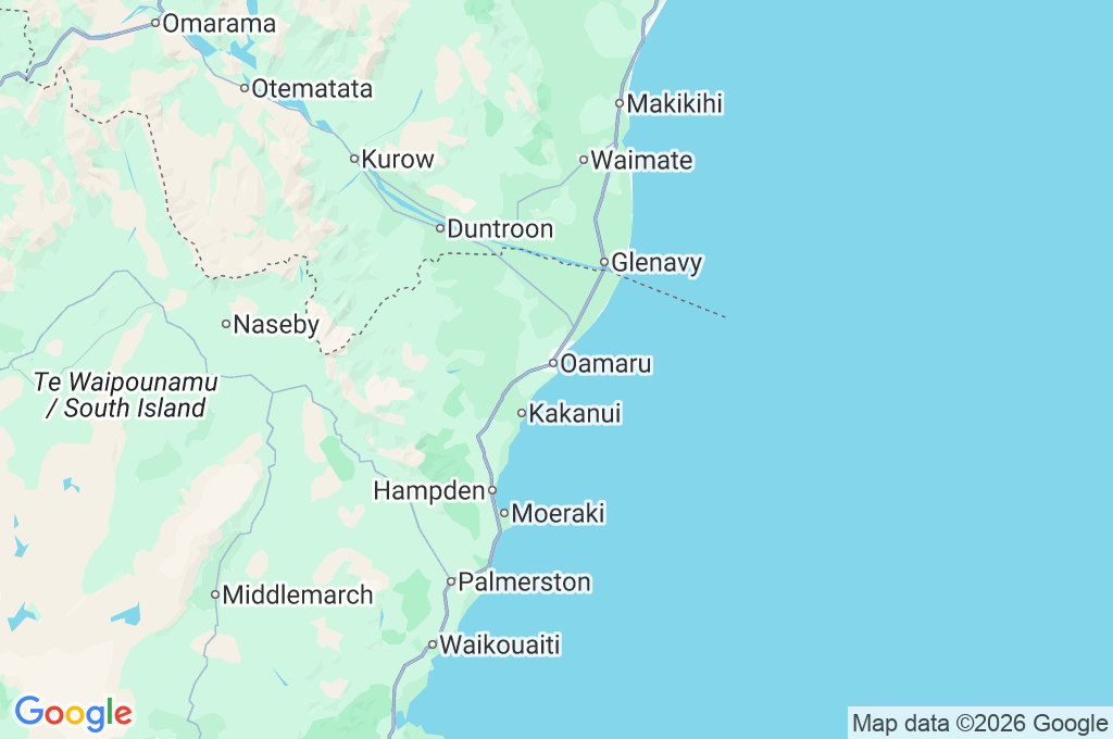 Ōamaru Blue Penguin Colony Area Map