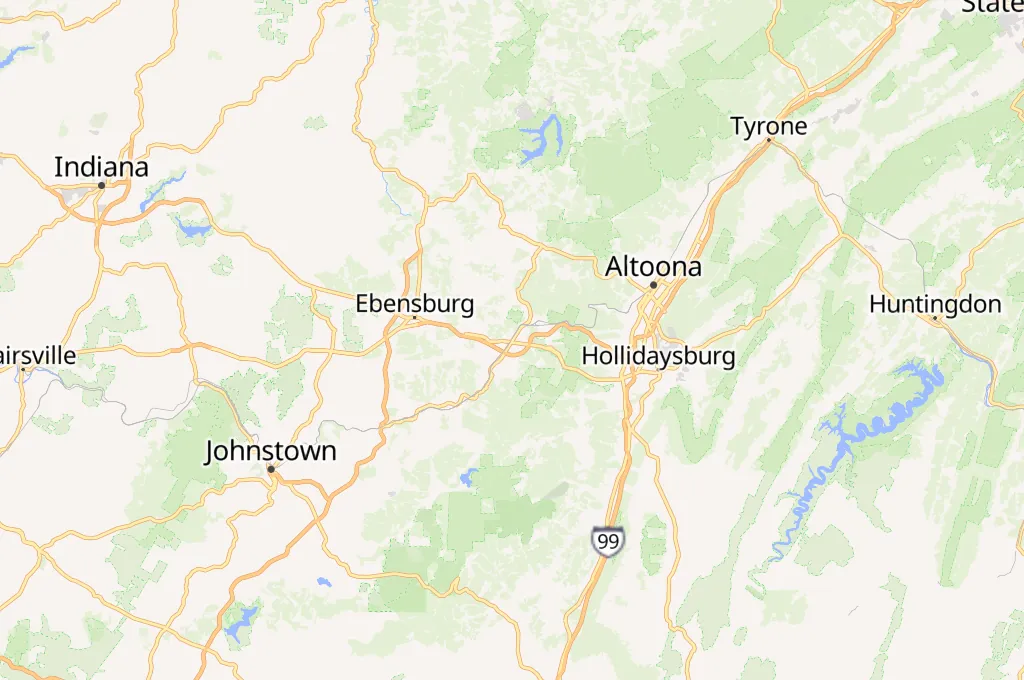 Cresson Area Map