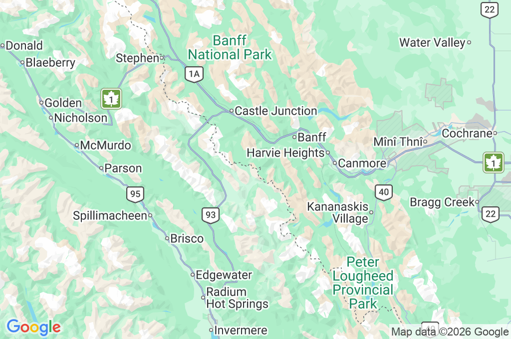 Sunshine Village Area Map Sunshine Village Area Map