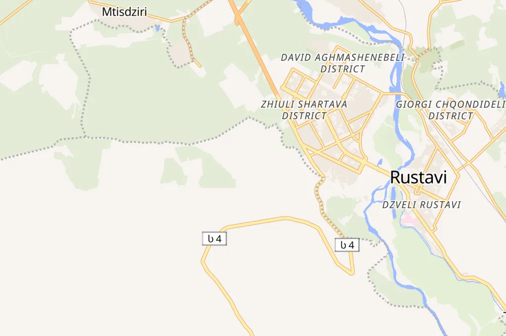 Rustavi Area Map Rustavi Area Map