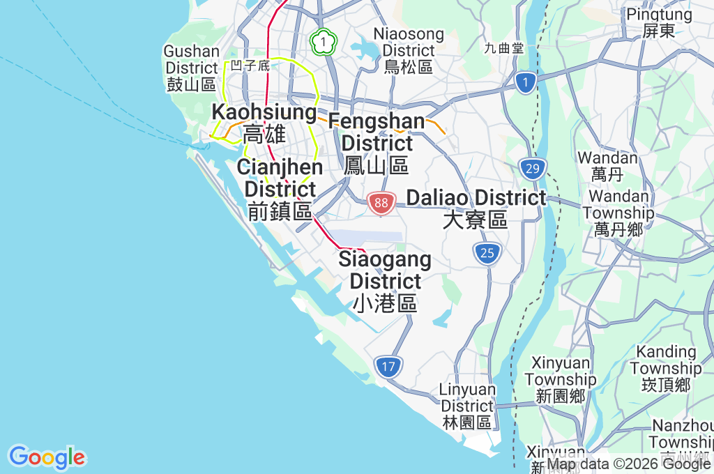 Kaohsiung International Airport Area Map Kaohsiung International Airport Area Map