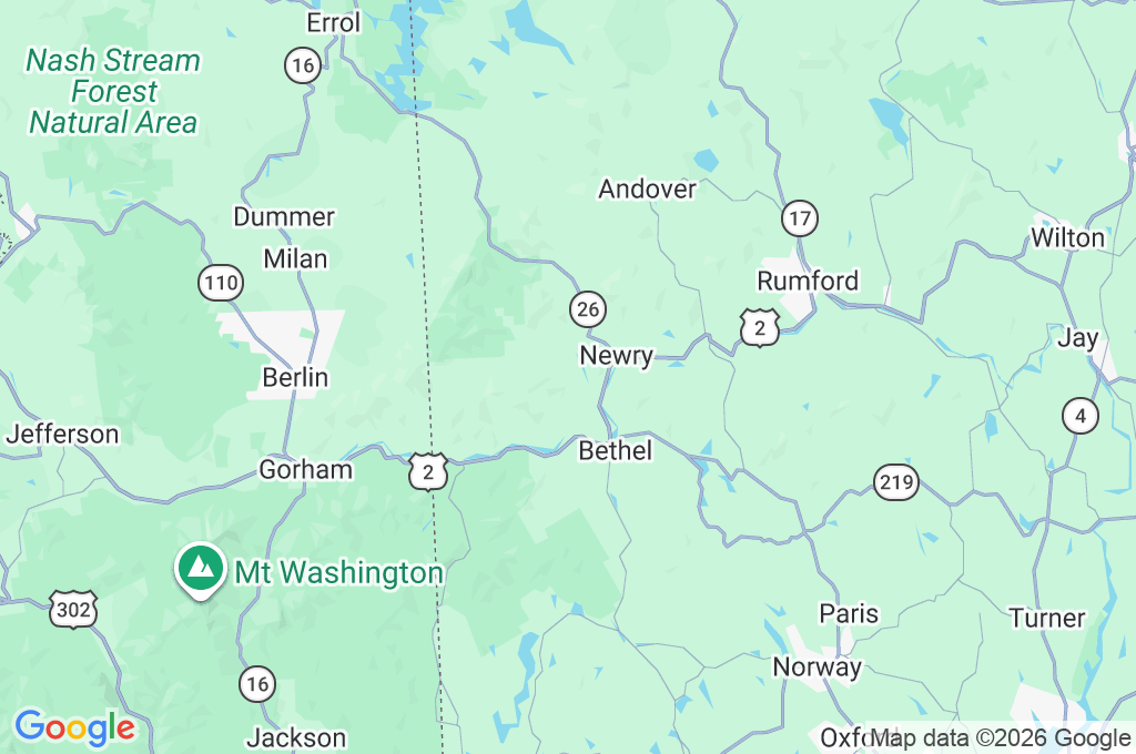 Sunday River Area Map Sunday River Area Map