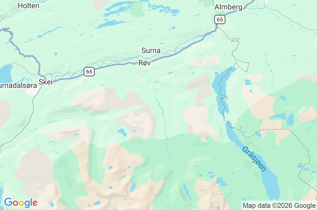 Vindøla Area Map