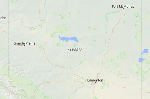 Map of Alberta