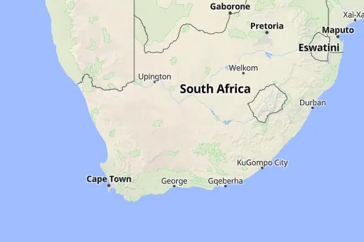 Map of South Africa