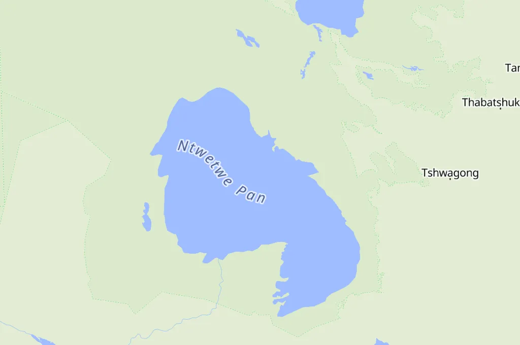 Makgadikgadi Salt Pans Area Map Makgadikgadi Salt Pans Area Map