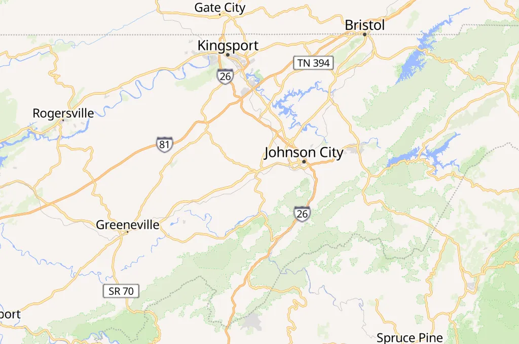 Jonesborough Area Map Jonesborough Area Map