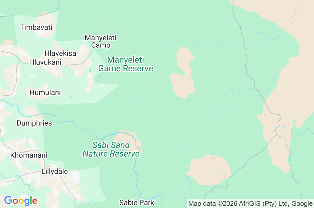 Nkorho Bush Lodge Area Map