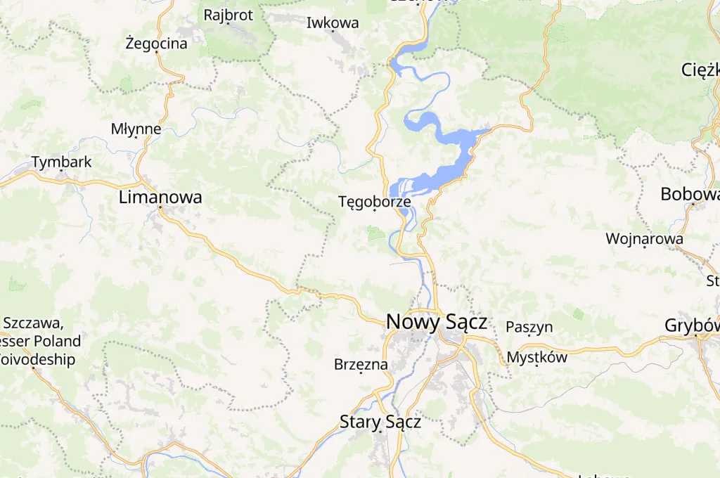 Białowodzka Góra Area Map Białowodzka Góra Area Map
