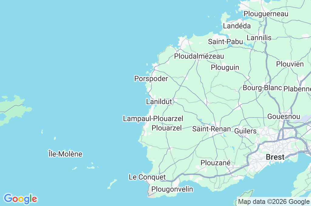 Port de Lanildut Area Map Port de Lanildut Area Map