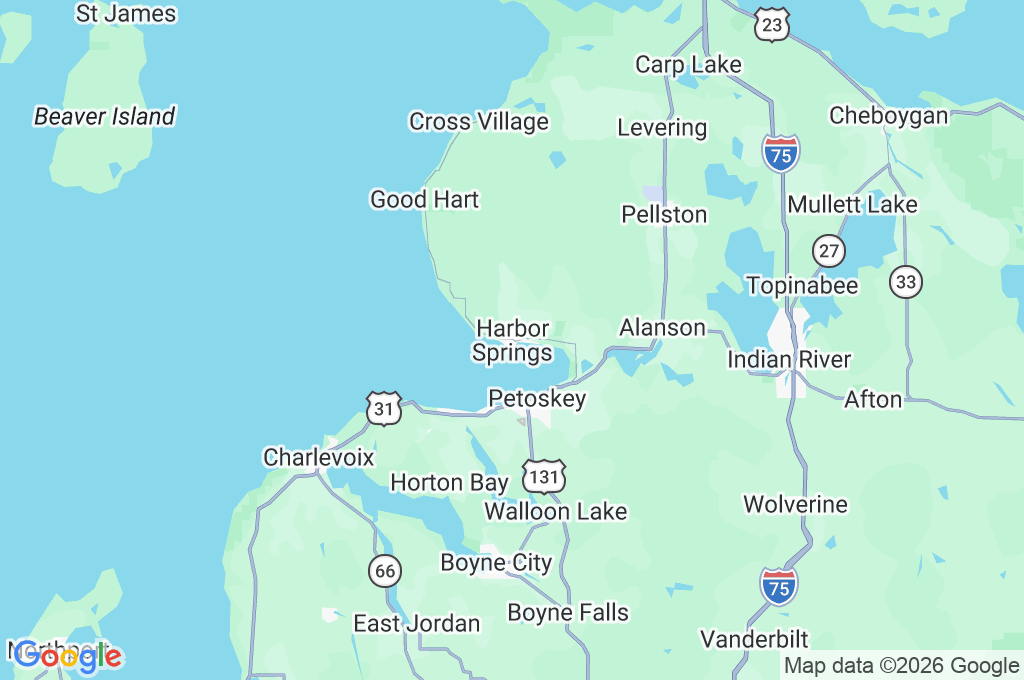 Harbor Springs Area Map