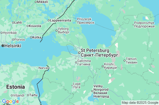 Map of Saint Petersburg