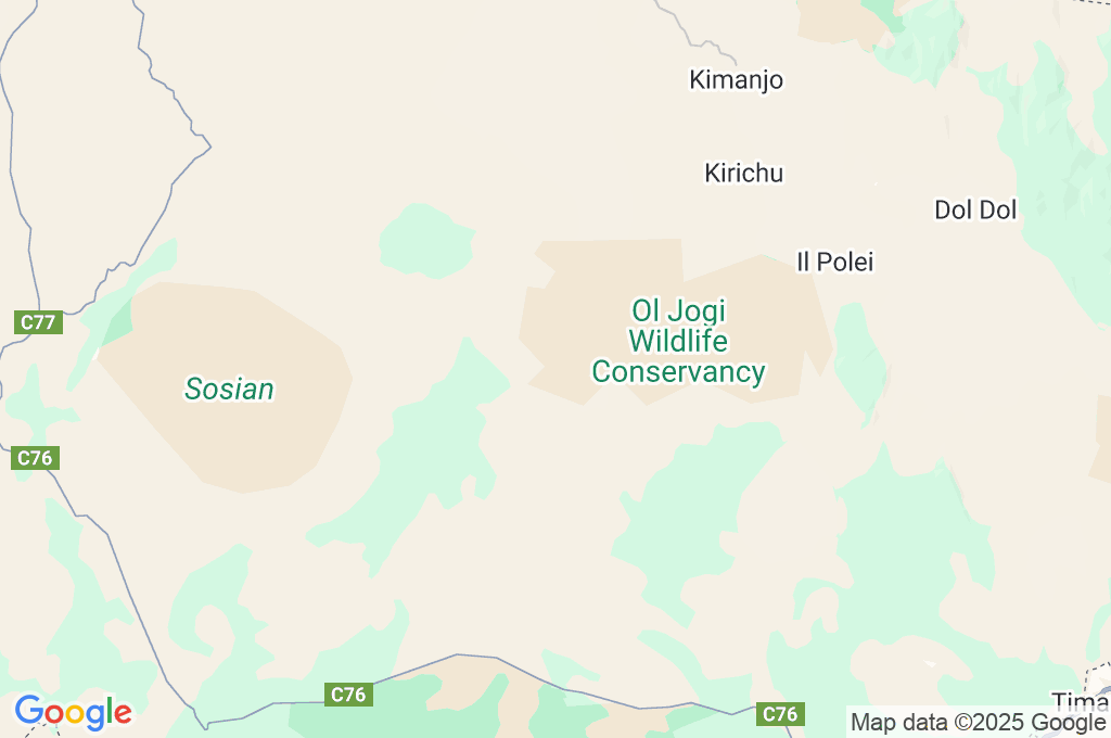 Mpala Research Centre Area Map