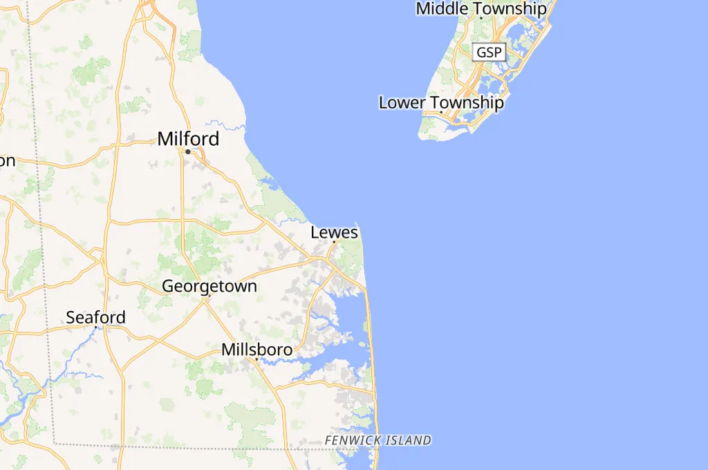 Cape Henlopen State Park Area Map Cape Henlopen State Park Area Map