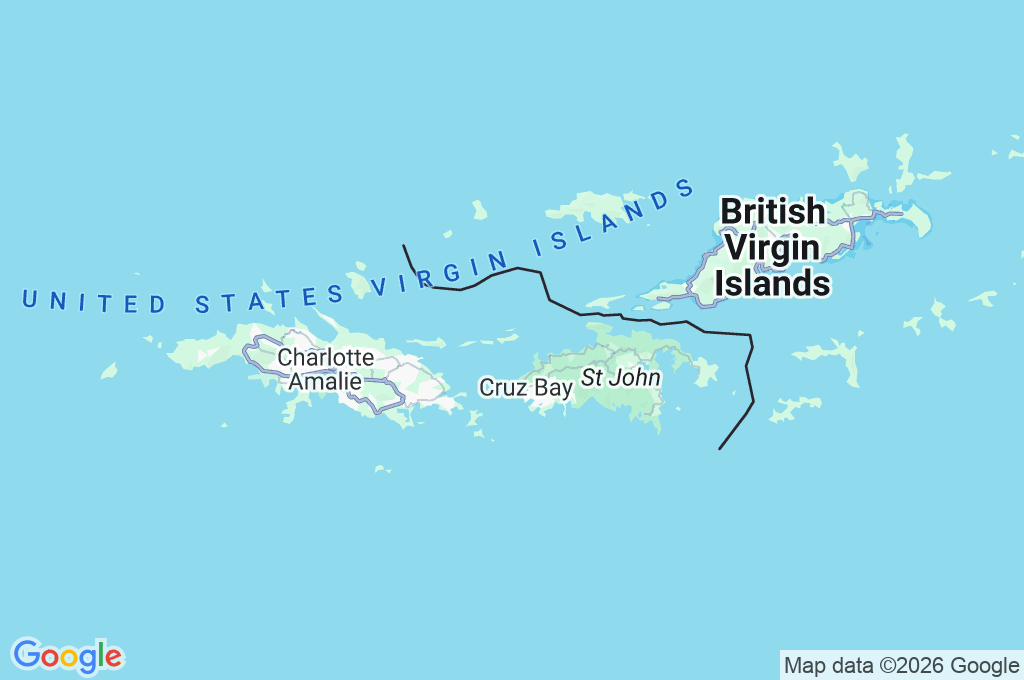 Lovango Cay Area Map