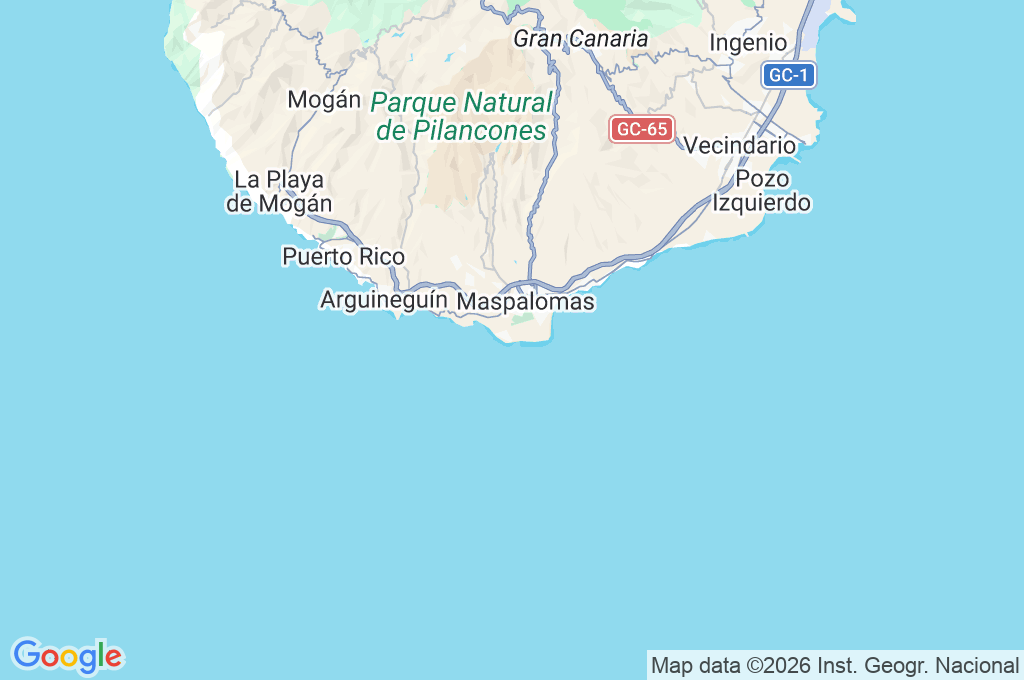 Playa de Maspalomas Area Map
