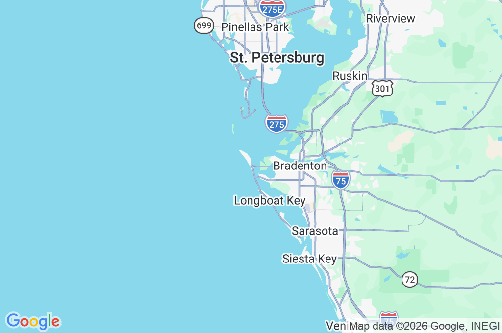 Holmes Beach Area Map