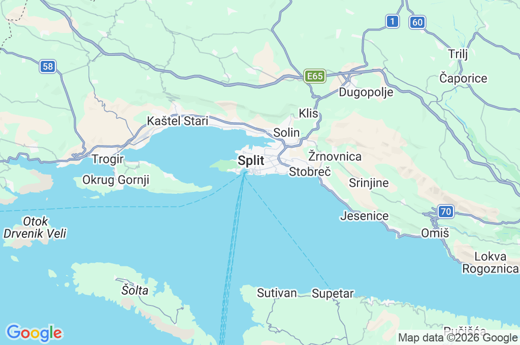 Split Area Map