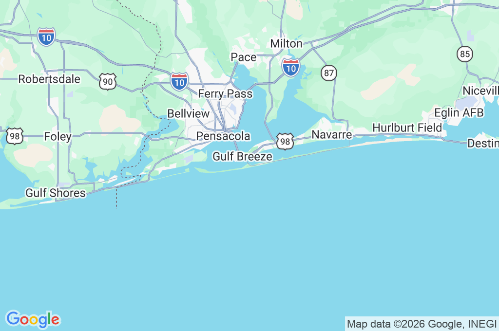 Quietwater Beach Area Map