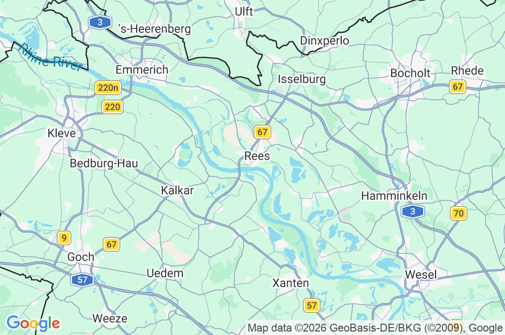 Rees Area Map Rees Area Map