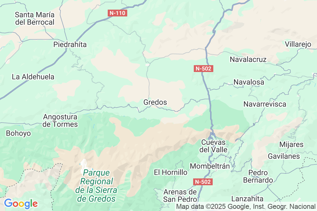 Navarredonda de Gredos Area Map