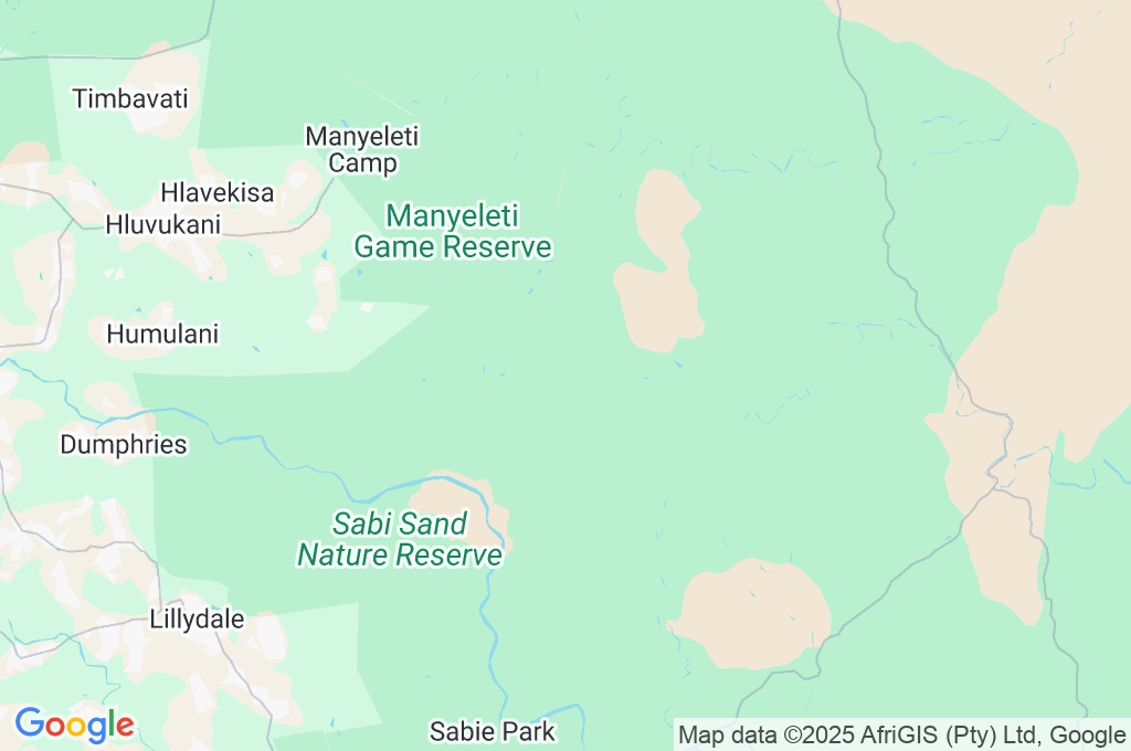 Nkorho Bush Lodge Area Map