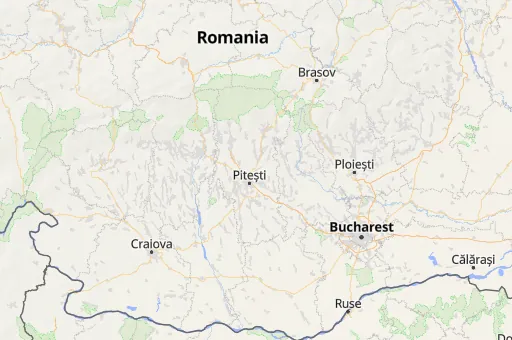 Map of Argeș County