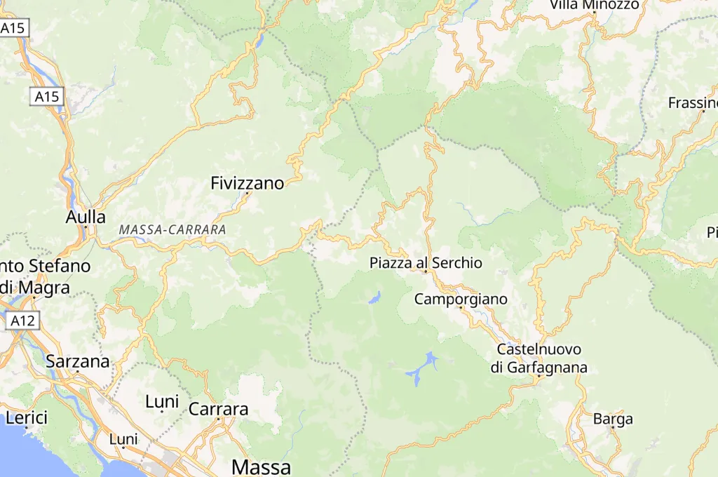Monte Argegna Area Map Monte Argegna Area Map