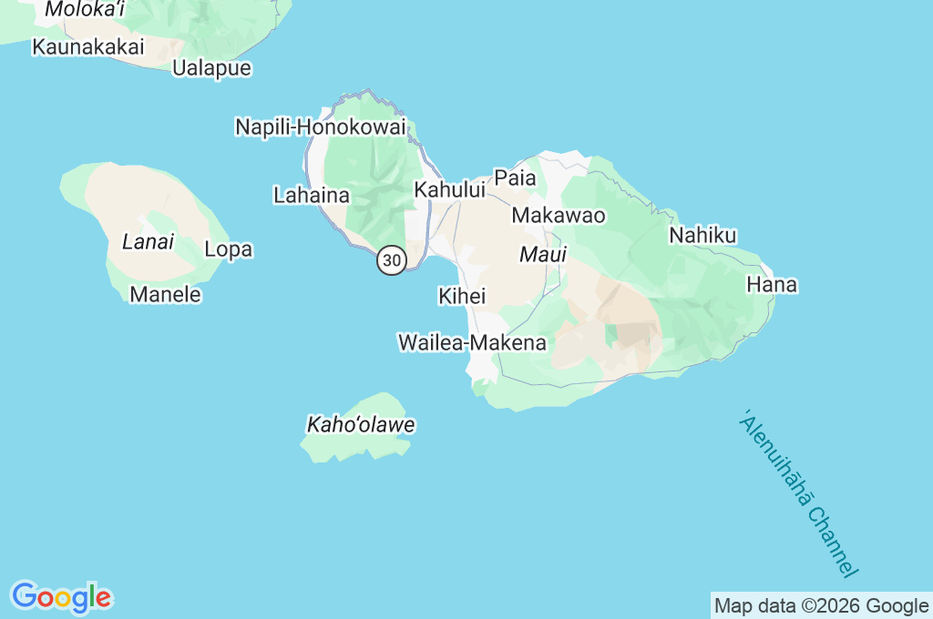 Kamaole Beach Area Map