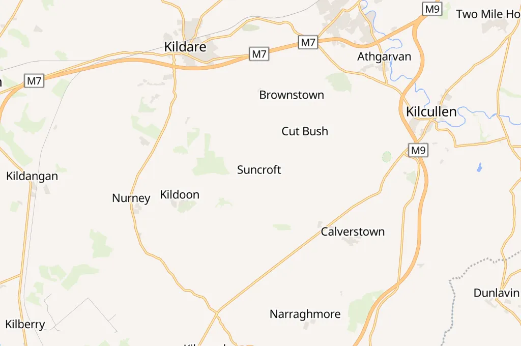 St Brigid's Church Area Map