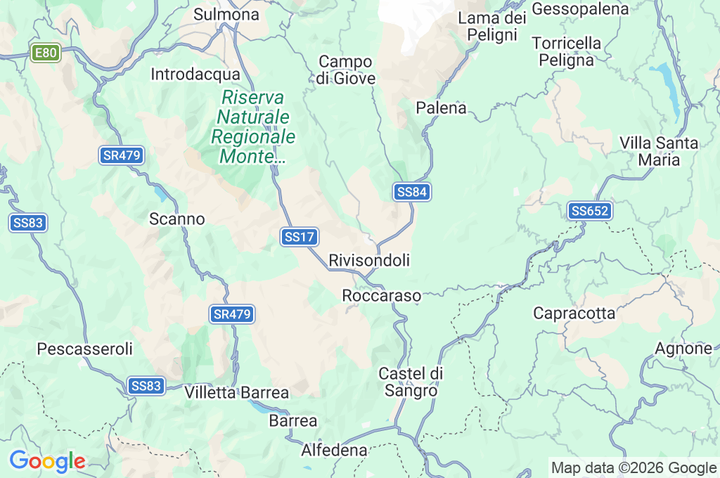 Vallefura Area Map