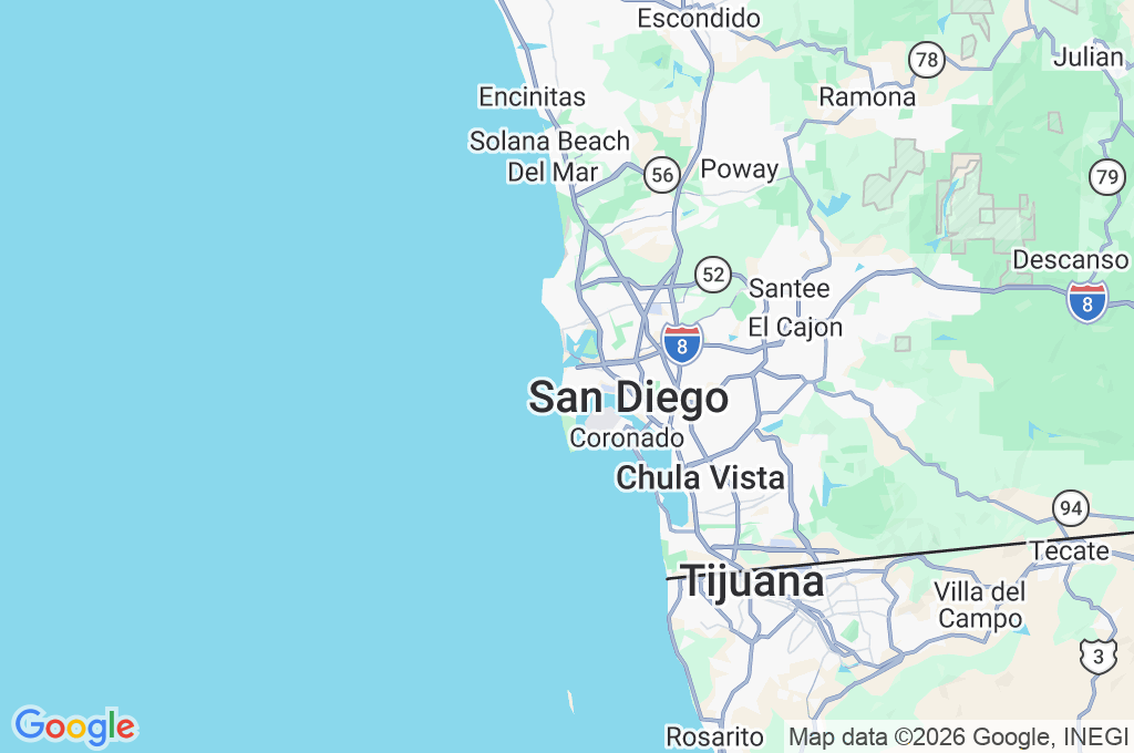 Ocean Beach Area Map Ocean Beach Area Map