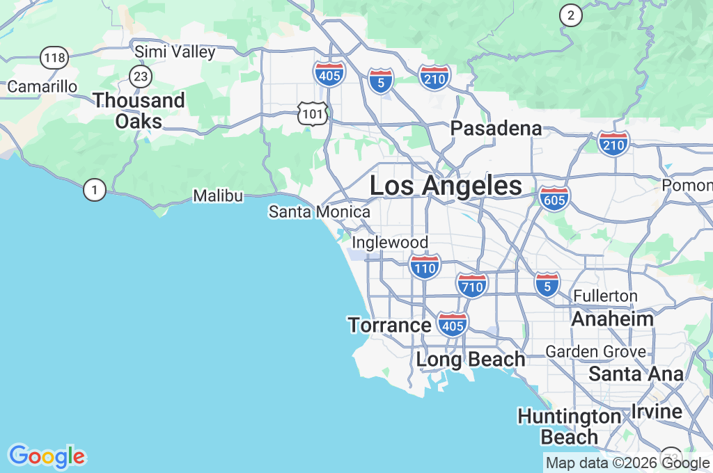 Loyola Marymount University Area Map