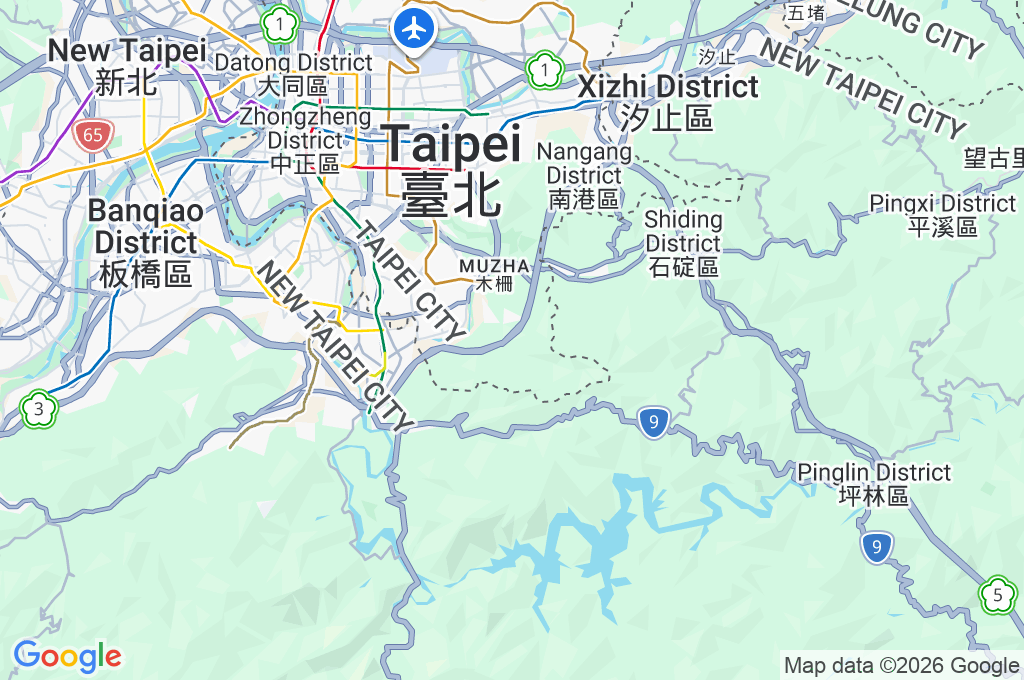 Zhinan Temple Area Map