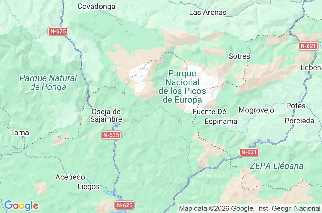 Posada de Valdeón Area Map Posada de Valdeón Area Map