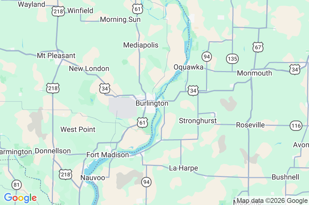Burlington Area Map Burlington Area Map