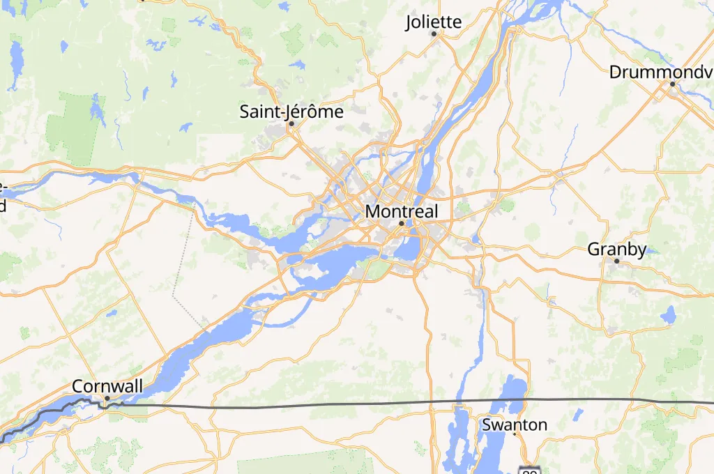 Montrรฉal-Trudeau International Airport Area Map Montrรฉal-Trudeau International Airport Area Map