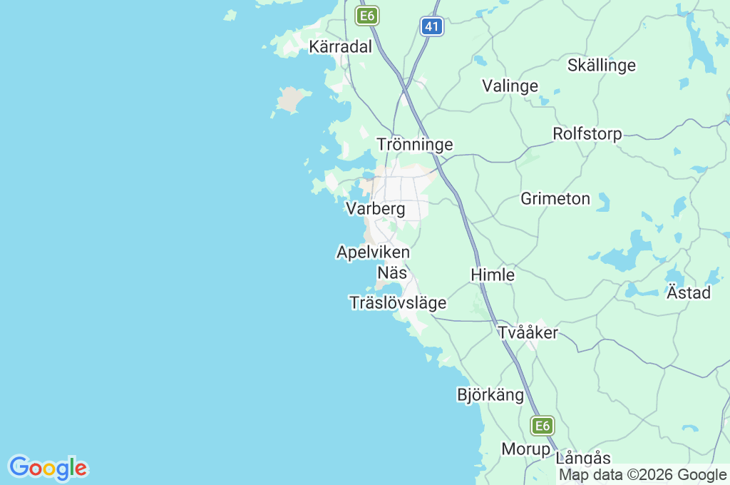 Kåsa Strand Area Map
