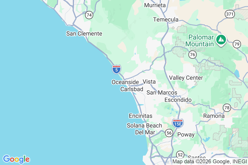 Oceanside Pier Area Map
