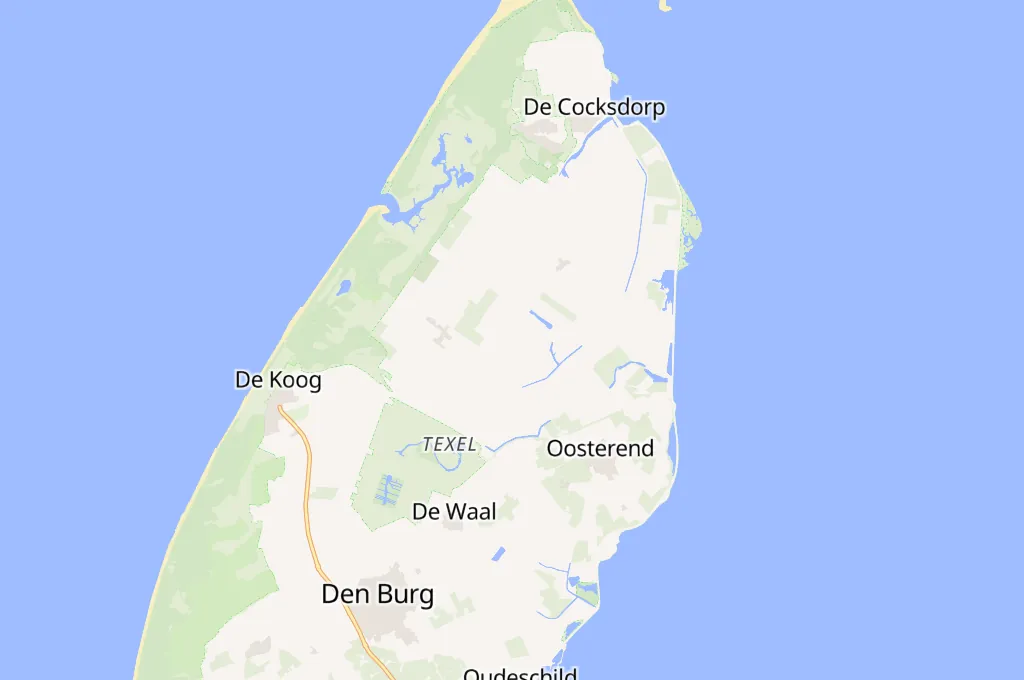 Woody's Veilige Haven Texel Area Map