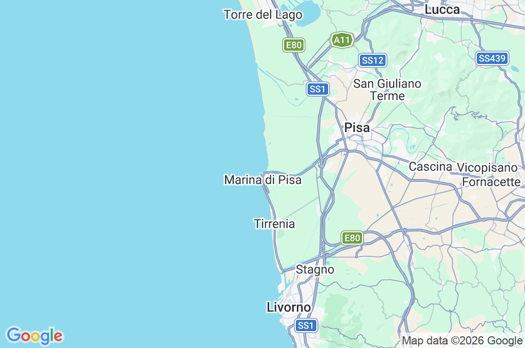 Porto di Pisa Area Map