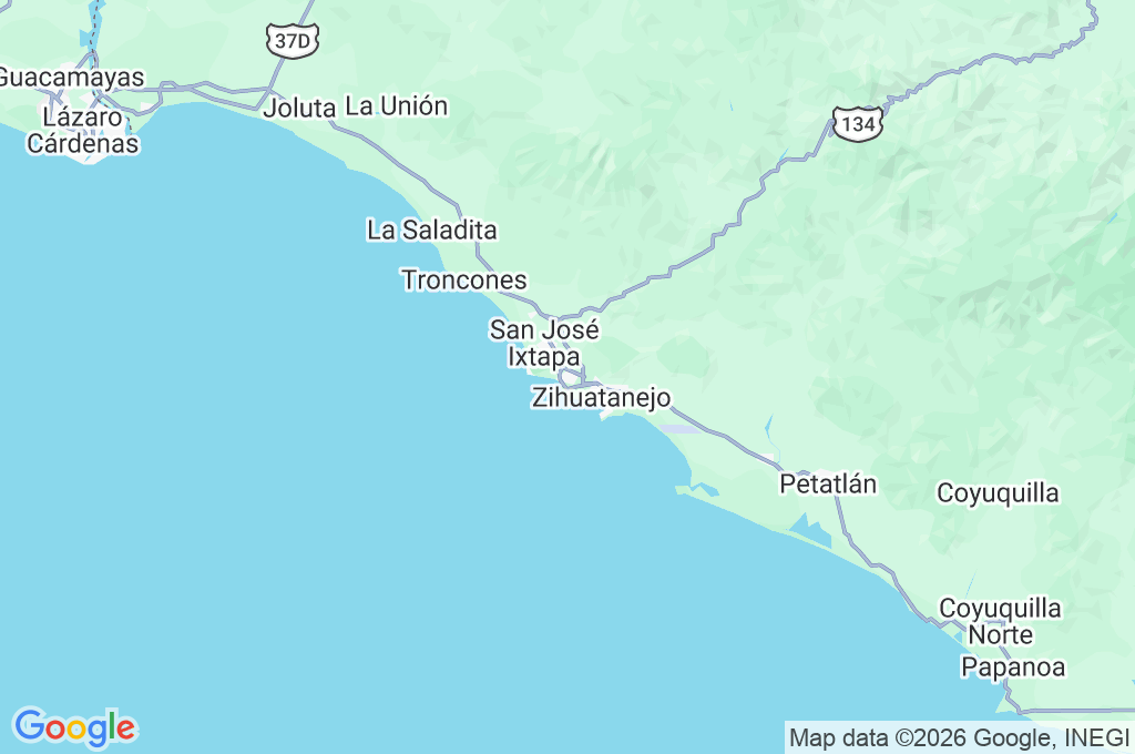 Playa Linda Area Map