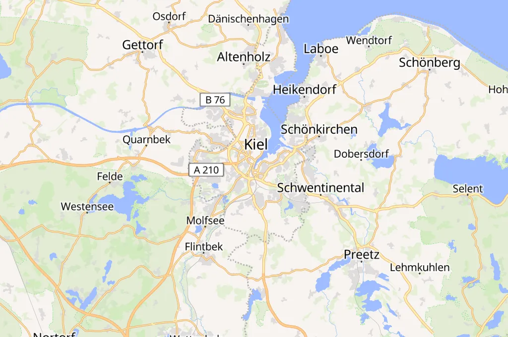 Kieler Hörn Area Map Kieler Hörn Area Map