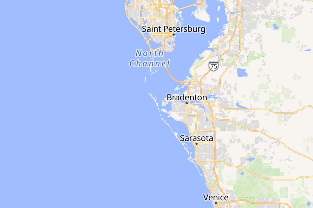 Holmes Beach Area Map