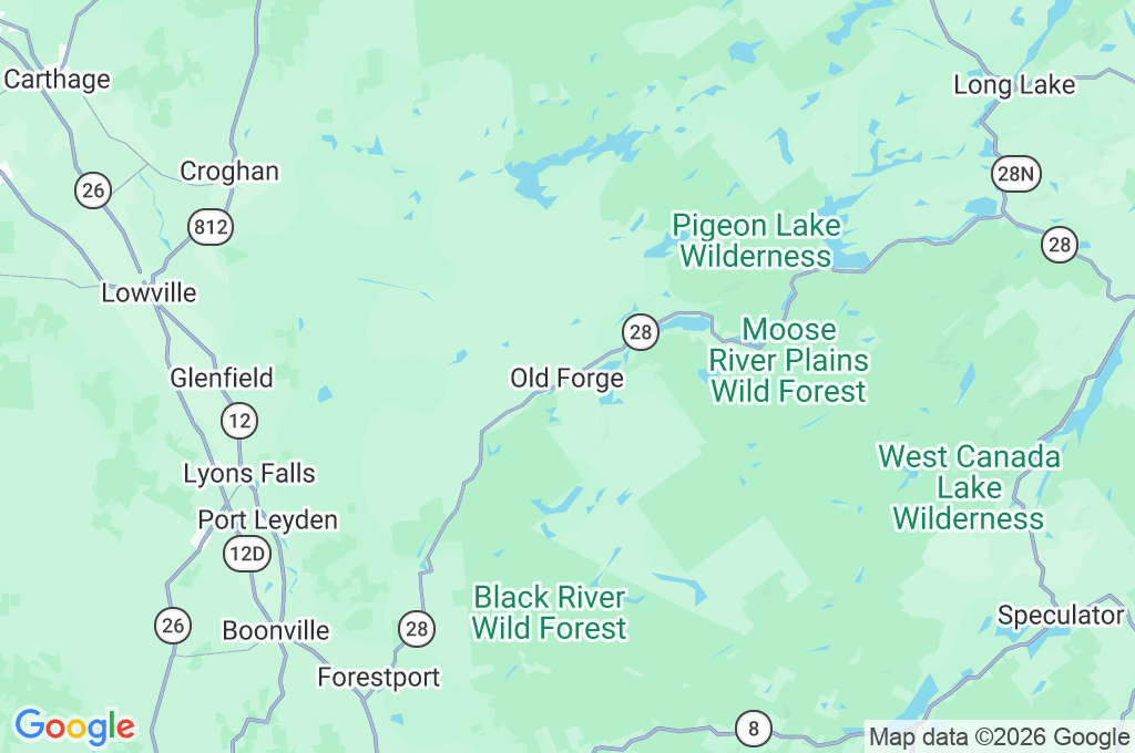 Old Forge Area Map Old Forge Area Map