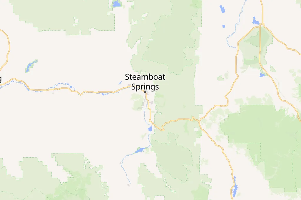 Steamboat Springs Area Map