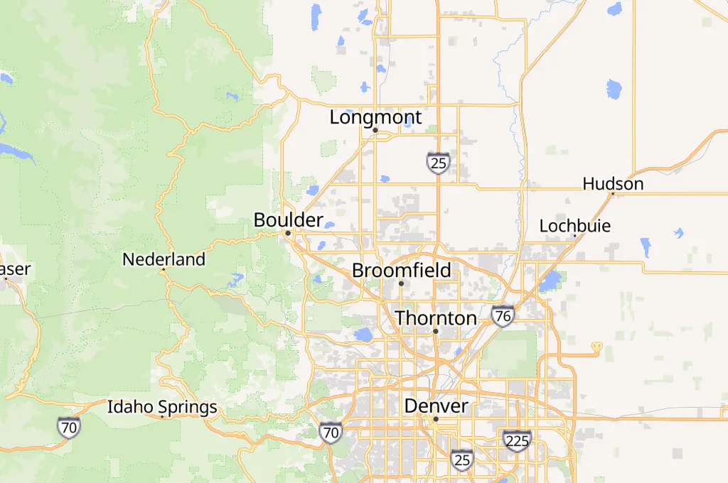 Indian Peaks Golf Course Area Map Indian Peaks Golf Course Area Map