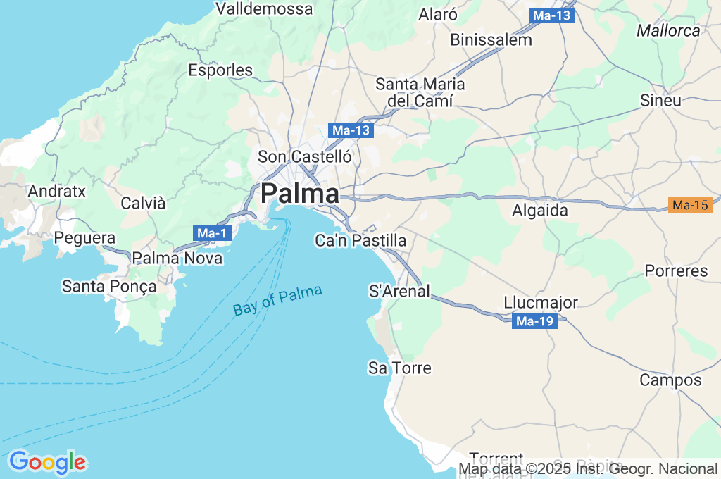 Can Pastilla Area Map