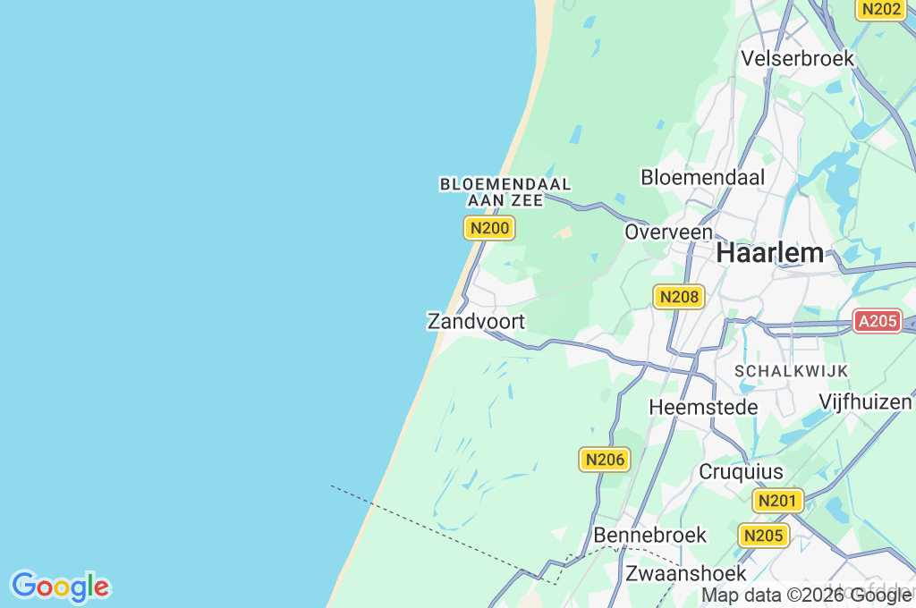Zandvoort Area Map Zandvoort Area Map