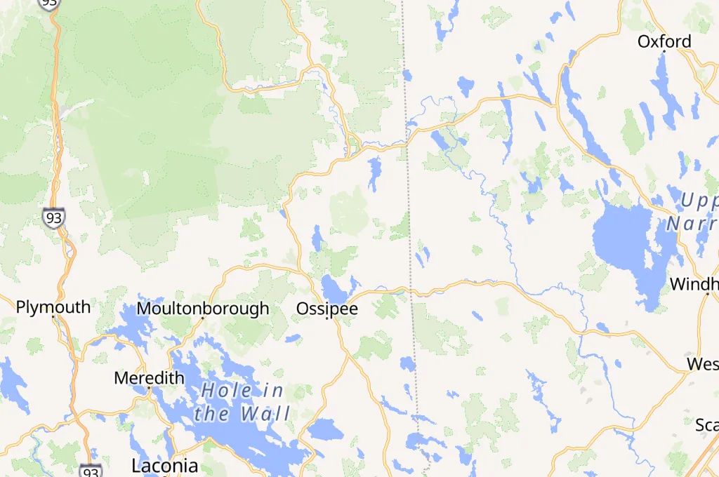 King Pine Ski Area Area Map